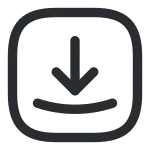 Receive Square SVG Icon